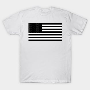 US flag black T-Shirt